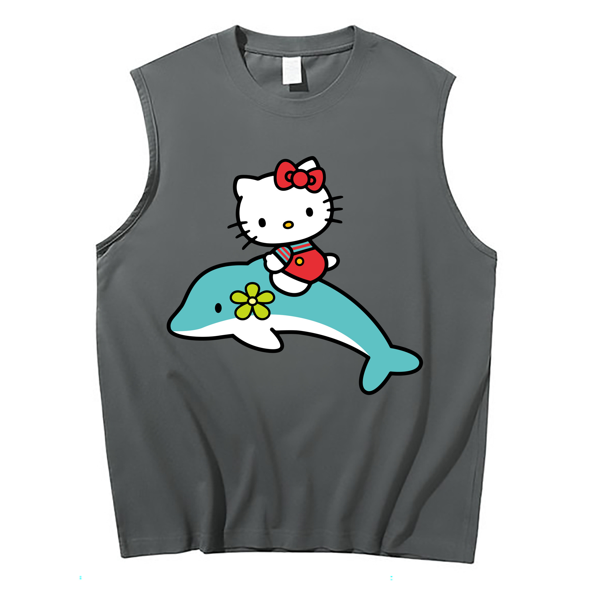 （画像用） Hello Kitty ハローキティ コットン100％タンクトップ（フロントプリント）